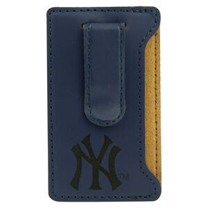 MLB New York Yankees Leather Stick-on Wallet Money Clip For Phones